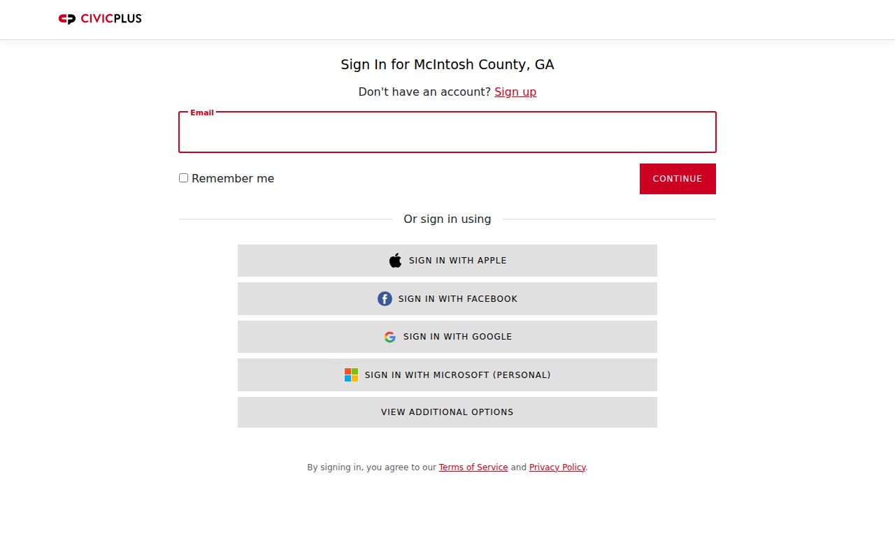 McIntosh County court records open-records form access page